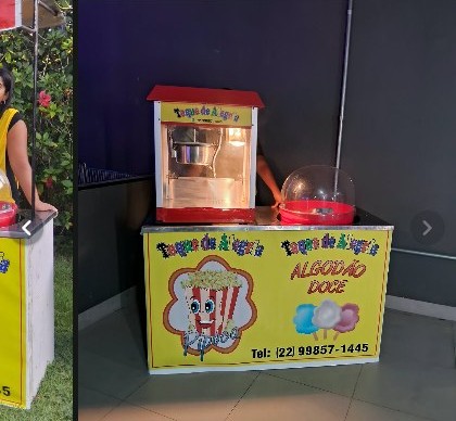 Combo pipoca + algodão-doce — foto 1